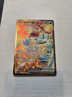 Pokemon Keldeo EX 167/086 SV11W White Flare Holo Rare 210 HP Gale Thrust - Image 4