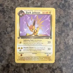 Dark Jolteon 38/82 1st Edition Team Rocket Regular Pokemon TCG - Image 1