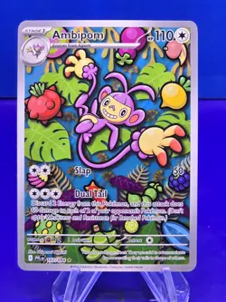 Pokemon TCG Mega Evolutions Phantasmal Flames Ambipom 107/094 Illustration Rare - Image 1