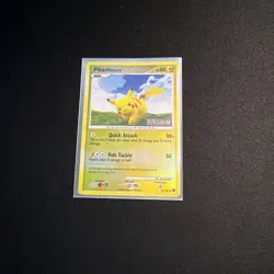 Pikachu Stamped Majestic Dawn 2008 Reverse Platinum Holo Pokemon - Image 5