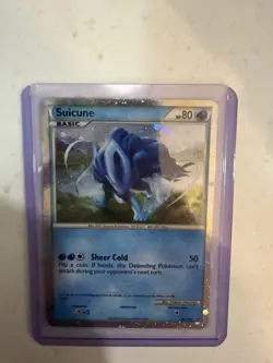Suicune HGSS21: Black Star Promo Holo Basic Pokemon Card Sheer Cold 50 HP 80 - Image 1