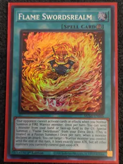 Yu-Gi-Oh! Flame Swordsrealm MZMI-EN006 Super Rare 1st Edition NM - Image 1