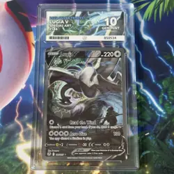 Pokemon Card | Ace 10 Lugia V 186/195 English Silver Tempest Alt Art Graded - Image 1