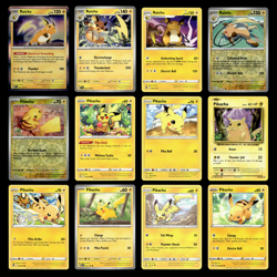 Raichu Pikachu Pokemon Cards Holo/Reverse 12x Lot Scarlet Violet 151 Set TCG - Image 1
