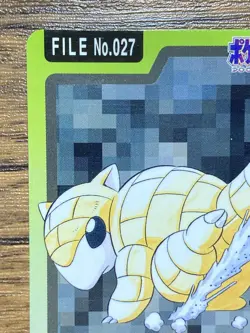 Pokemon Carddass Card Sandshrew File No.27 Bandai Pocket Monsters 1997 - Image 3