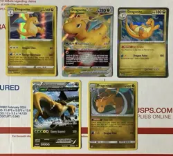 DRAGONITE - Pokemon TCG - 5 Card LOT - Holo - VSTAR + - Image 1