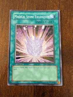 Magical Stone Excavation - SDZW-EN020 - Common 1st Edition Yugioh - Image 1