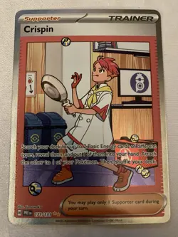 Pokemon TCG Crispin Trainer Prismatic Evolutions Card 171/131 NM - Image 1