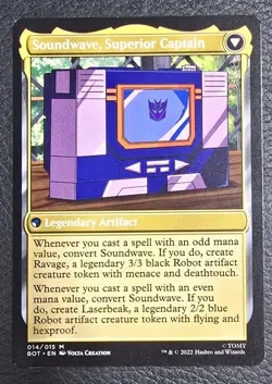 MTG Magic the Gathering Soundwave, Sonic Spy (14/60) Transformers NM Card - Image 2