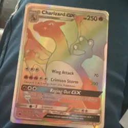 Pokemon Charizard GX Rainbow Rare Holo 150/147 SM-Burning Shadows Card - Image 2