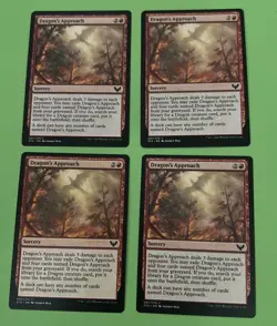 MTG 4x Dragon's Approach 97 Strixhaven School of Mages Magic the Gathering x4 NM - Image 1