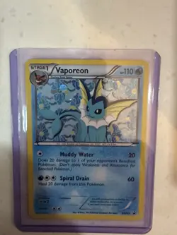 Pokemon Vaporeon BW89 Black & White Promo Stage 1 Holo HP110 Muddy Water - Image 1