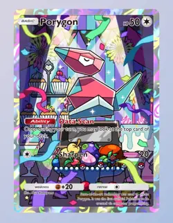 Porygon ☆ Pokemon TCGP TCG Pocket English ENG Full Art Digital Trading Card - Image 1