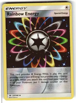 Pokemon TCG 137/149 Reverse Holo Rainbow Energy Uncommon - Image 1