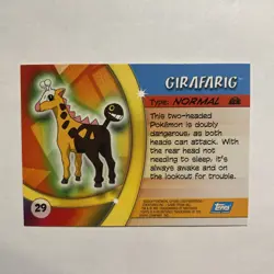 2004 Topps Pokemon Advanced Challenge Girafarig #29 Regular - Image 2