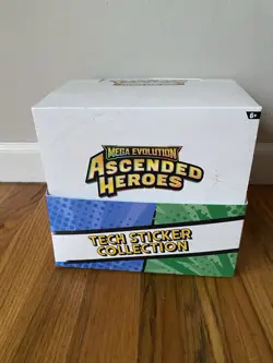 Pokemon TCG Ascended Heroes Tech Sticker Collection Display Box EMPTY NO PACKS - Image 1