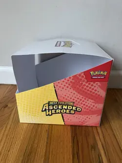 Pokemon TCG Ascended Heroes Tech Sticker Collection Display Box EMPTY NO PACKS - Image 2