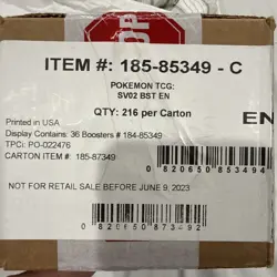 Pokemon TCG Scarlet & Violet Paldea Evolved SV02 (6) Booster Box Sealed Case - Image 1