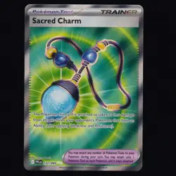 Sacred Charm 122/094 Phantasmal Flames Ultra Rare Pokemon TCG NM - Image 1