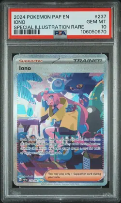 PSA 10 2024 POKEMON PAF EN-PALDEAN FATES #237 IONO SPECIAL ILLUSTRATION RARE - Image 1