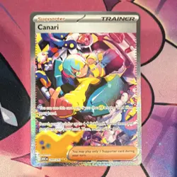 Pokemon Canari 291/217 ASCN Secret Rare Full Art Holo Trainer Supporter - Image 1