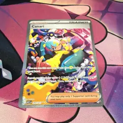 Pokemon Canari 291/217 ASCN Secret Rare Full Art Holo Trainer Supporter - Image 2