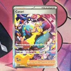 Pokemon Canari 291/217 ASCN Secret Rare Full Art Holo Trainer Supporter - Image 3