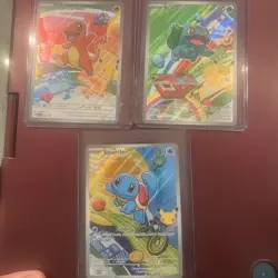 Pokemon TCG First Partner Illustration Collection Series 1 Kanto GEN 1 Starters - Image 1
