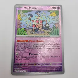Mr Mime Reverse Holo Rare 151 122/165 NM Pokemon TCG - Image 1
