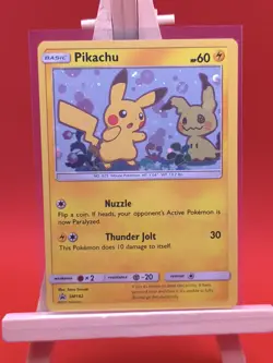 Pikachu SM162 Sun & Moon Ultra Rare Holo Black Star Promo Pokemon Card - Image 3