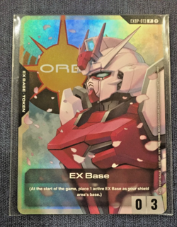 EX Base Gundam TCG EXBP-013 ST-09 ST09 Release Promo Foil English Champion Card - Image 1