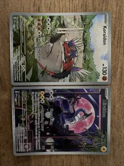 Pokemon Miraidon and Koraidon Full Art Promo Card 013&014 NM Condition - Image 1