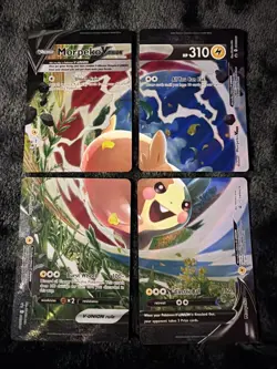 Pokemon TCG Morpeko V-Union 4 Card Set SWSH215-218 Black Star Promo Cards - Image 1