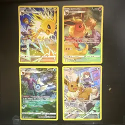 Pokemon TCG Eevee Heroes Jolteon Flareon Vaporeon Eevee Card Lot English - Image 1