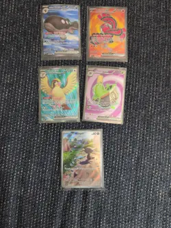 Pokemon Lot Of 5 Full Art, IR - Image 1
