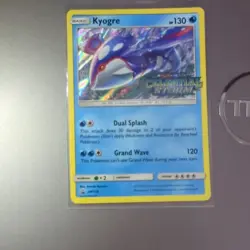 (2) Kyogre SM129 SM Black Star Promos Promo Pokemon LP - Image 4