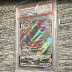 Pokemon TCG Rayquaza VMAX 102/159 Crown Zenith Ultra Rare Holo PSA 10 - Image 1