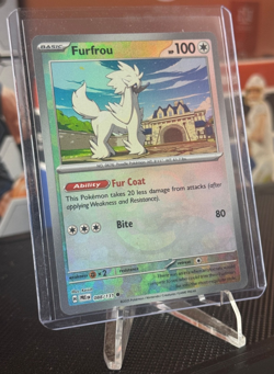 2025 Pokemon Prismatic Evolutions Furfrou Reverse Holo Master Ball #088/131 - Image 1