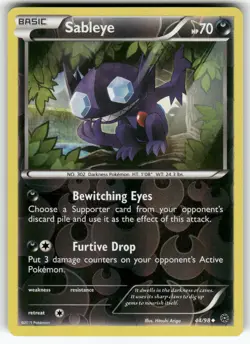 Sableye XY - Ancient Origins Uncommon,Reverse Holo Pokemon Near Mint or Better - Image 1