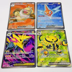 Pokemon FULL ART HOLO Lot of 4 Slaking/ Rotom / Mega Manectric / Electivire… - Image 1