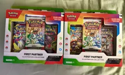 Pokemon First Partner Illustration Collection Series 1 Box New Lot of 2 IN HAND! - Image 1