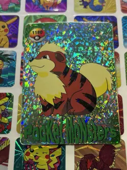 Pokemon Vintage Pocket Monsters Vending HOLO Prism Sticker 1999 Bandai Nintendo - Image 2