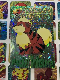 Pokemon Vintage Pocket Monsters Vending HOLO Prism Sticker 1999 Bandai Nintendo - Image 4