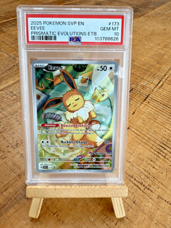 Eevee 173 Pokemon Center Error Prismatic Evolutions PSA 10 - Gem Mint MISLABEL - Image 1