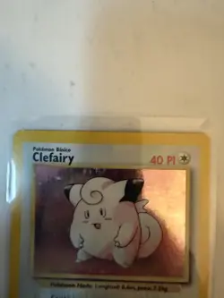 Pokemon Clefairy 5/102 Base Set Holo Rare Spanish Basic 40 HP 1999 - Image 2