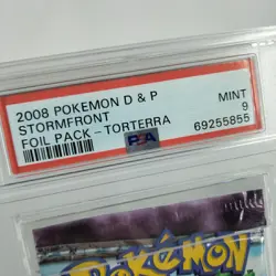 2008 Pokemon Diamond and Pearl Stormfront Torterra Foil Pack PSA 9 MINT - Image 2