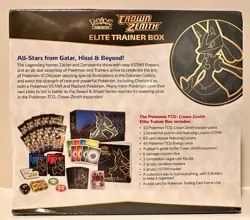 Pokemon TCG Crown Zenith ETB Elite Trainer Box Factory Sealed New - Image 3