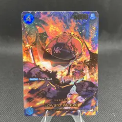 Edward Weevil SP R EB01-023 THE AZURE SEA'S SEVEN ONE PIECE Card ENGLISH OP14 - Image 1