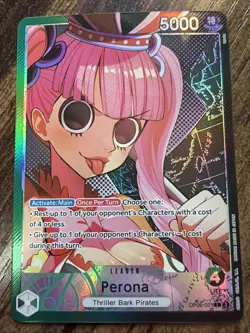 One Piece Perona (021) (Alternate Art) #OP06-021 Foil Wings of the Captain NM - Image 1