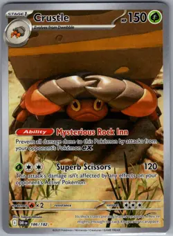 Crustle 186/182 SV10: Destined Rivals - Pokemon Card - NM - Image 1